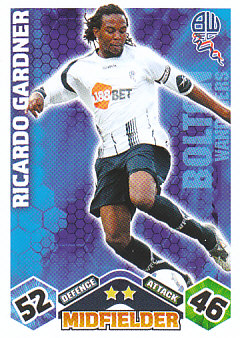 Ricardo Gardner Bolton Wanderers 2009/10 Topps Match Attax #82